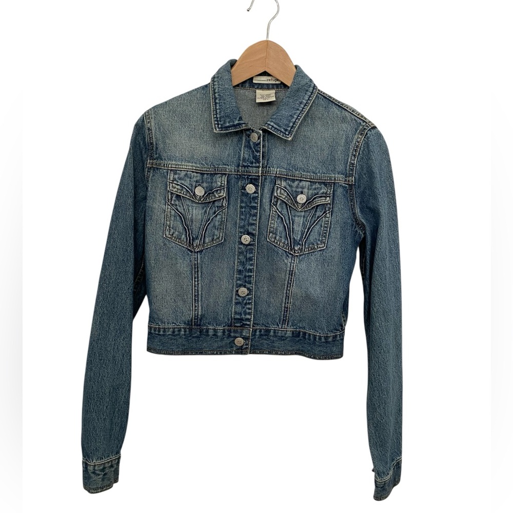 Refuge Lightweight Cropped Jean Jacket